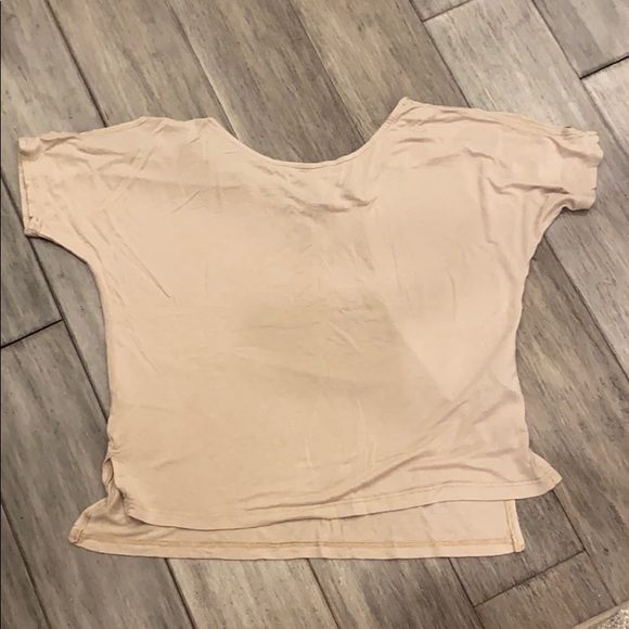 2008-2012? Forever 21 Crop-style t shirt, w cold shoulder & back strap-S - Picture 3 of 7